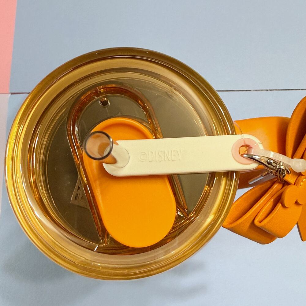 Disney Park Starbucks Fall Minnie Pumpkin Tumbler Shimmer Halloween Bow Charm - Picture 6 of 13